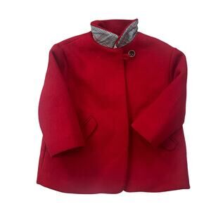 Zara Baby Girls Coat With Pockets Outerwear Red 6288/246  jacket